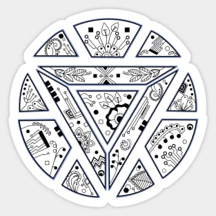 The crest mandala Sticker